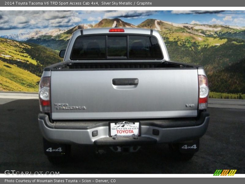 Silver Sky Metallic / Graphite 2014 Toyota Tacoma V6 TRD Sport Access Cab 4x4