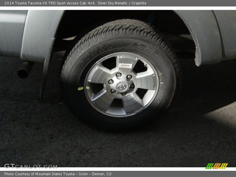 Silver Sky Metallic / Graphite 2014 Toyota Tacoma V6 TRD Sport Access Cab 4x4