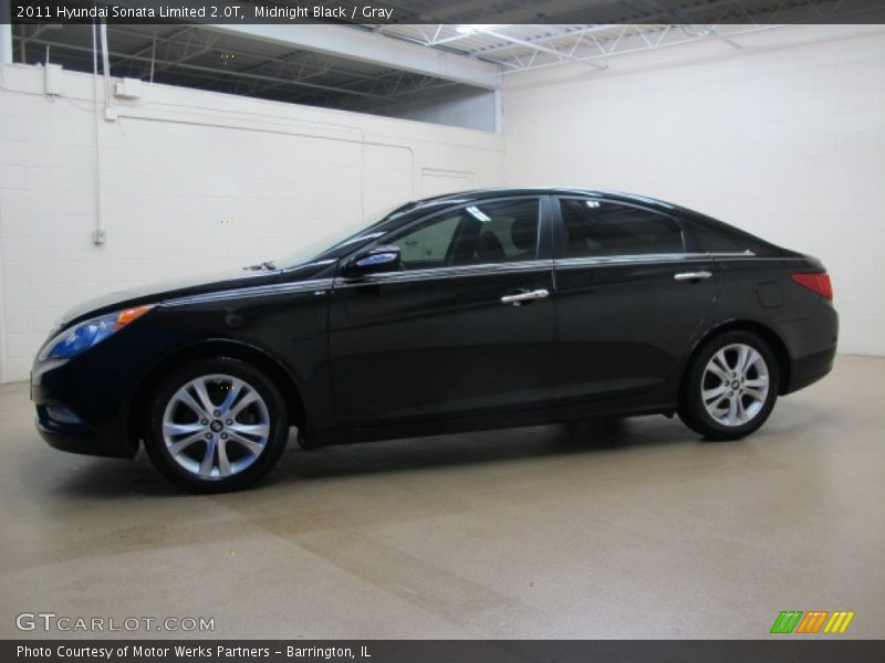 Midnight Black / Gray 2011 Hyundai Sonata Limited 2.0T
