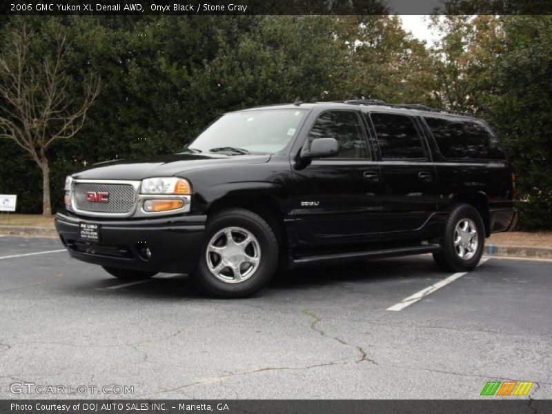 Onyx Black / Stone Gray 2006 GMC Yukon XL Denali AWD