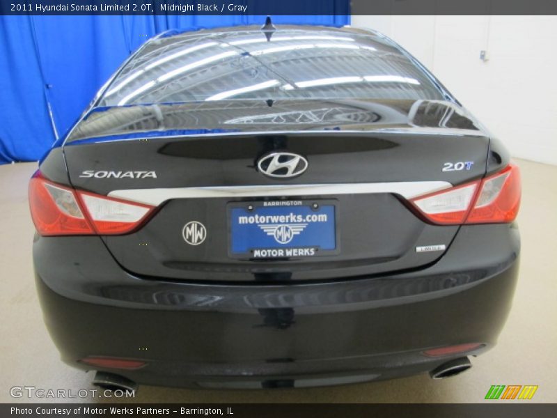 Midnight Black / Gray 2011 Hyundai Sonata Limited 2.0T
