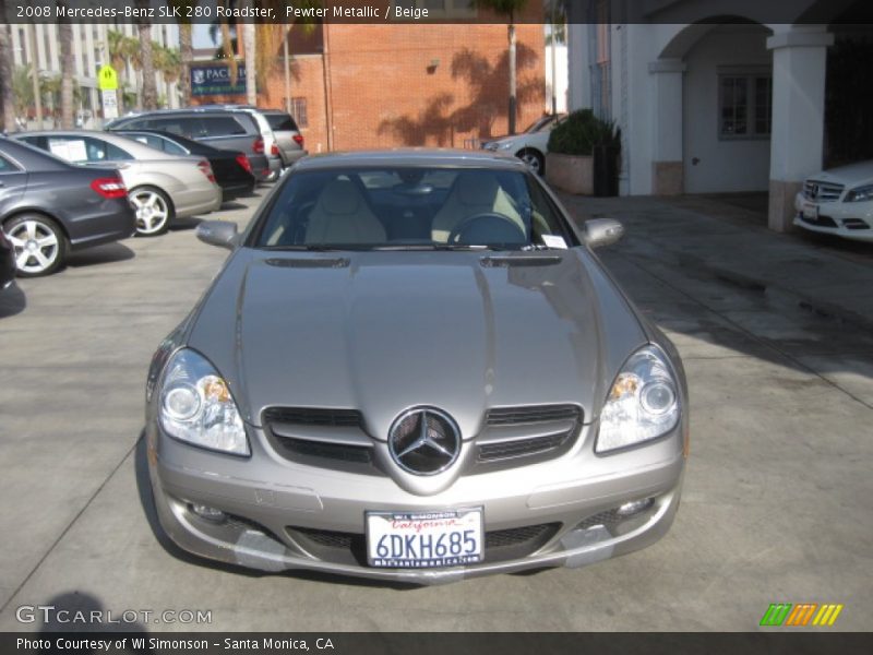 Pewter Metallic / Beige 2008 Mercedes-Benz SLK 280 Roadster