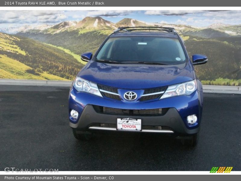 Blue Crush Metallic / Black 2014 Toyota RAV4 XLE AWD