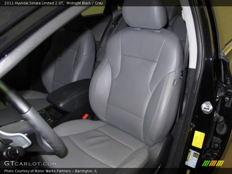 Midnight Black / Gray 2011 Hyundai Sonata Limited 2.0T