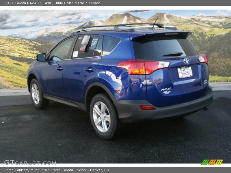 Blue Crush Metallic / Black 2014 Toyota RAV4 XLE AWD