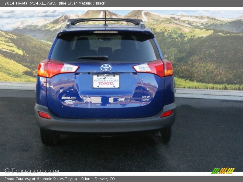 Blue Crush Metallic / Black 2014 Toyota RAV4 XLE AWD