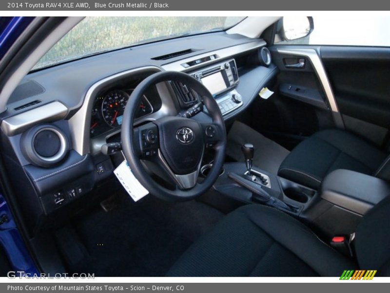 Blue Crush Metallic / Black 2014 Toyota RAV4 XLE AWD
