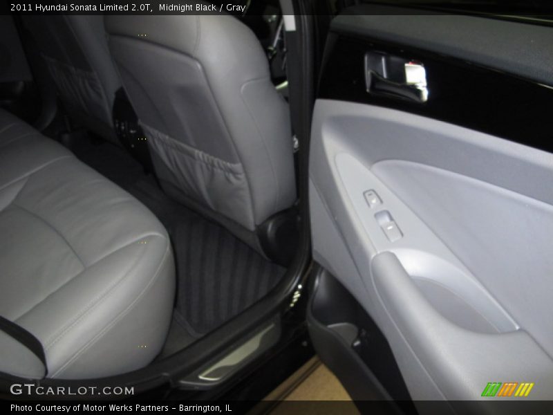 Midnight Black / Gray 2011 Hyundai Sonata Limited 2.0T