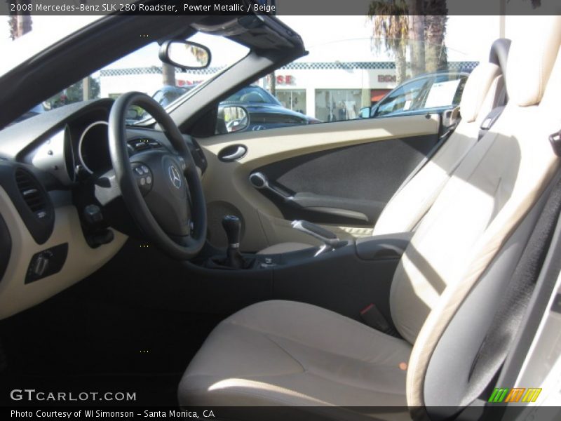 Pewter Metallic / Beige 2008 Mercedes-Benz SLK 280 Roadster