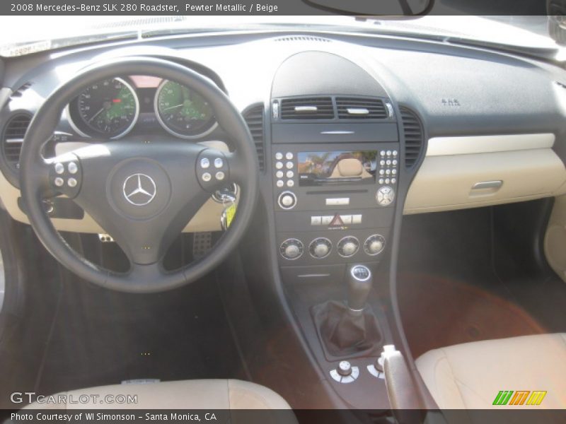 Pewter Metallic / Beige 2008 Mercedes-Benz SLK 280 Roadster