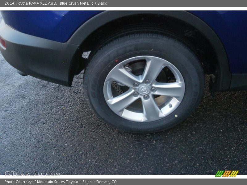 Blue Crush Metallic / Black 2014 Toyota RAV4 XLE AWD