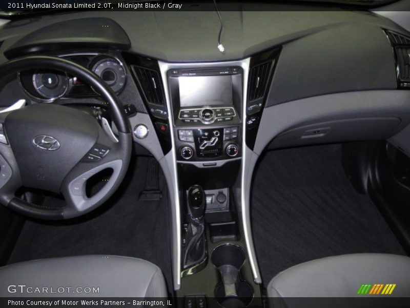 Midnight Black / Gray 2011 Hyundai Sonata Limited 2.0T