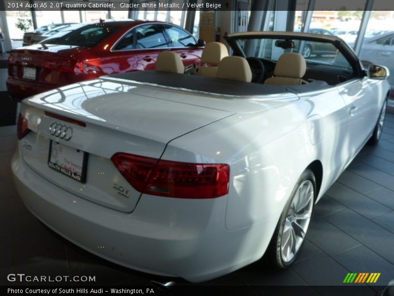 Glacier White Metallic / Velvet Beige 2014 Audi A5 2.0T quattro Cabriolet