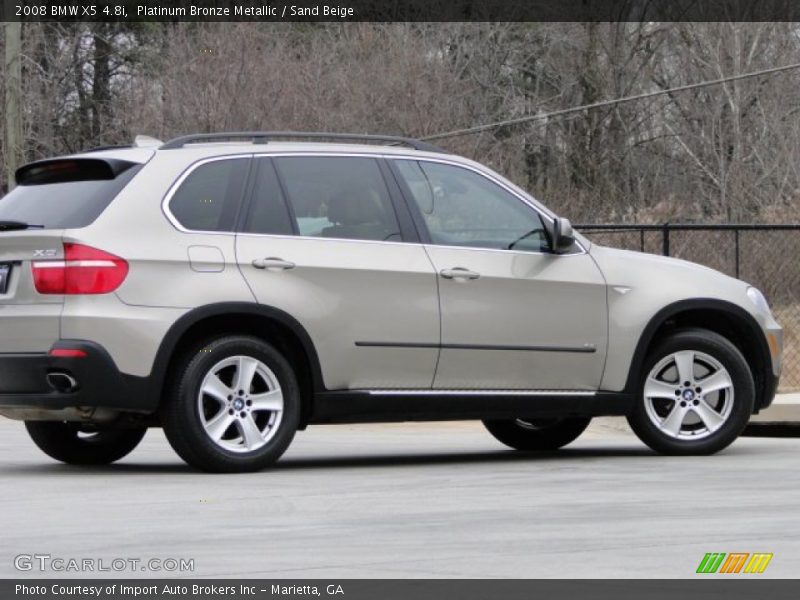 Platinum Bronze Metallic / Sand Beige 2008 BMW X5 4.8i