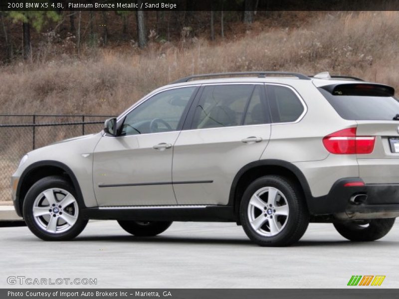 Platinum Bronze Metallic / Sand Beige 2008 BMW X5 4.8i