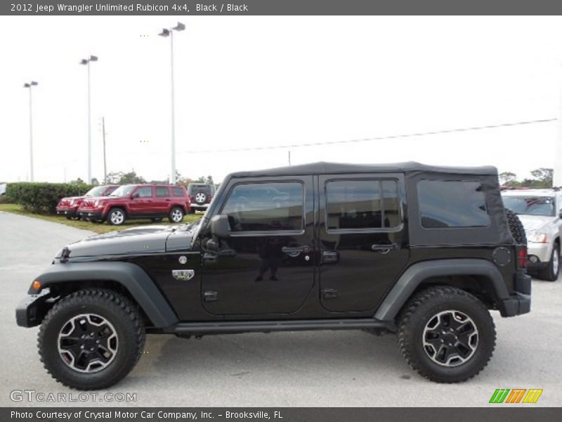 Black / Black 2012 Jeep Wrangler Unlimited Rubicon 4x4