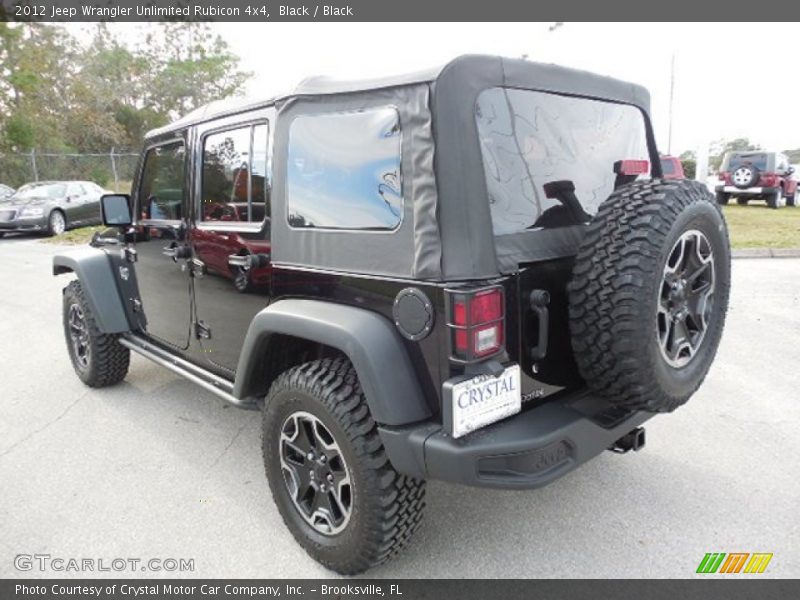 Black / Black 2012 Jeep Wrangler Unlimited Rubicon 4x4