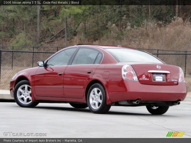 Code Red Metallic / Blond 2006 Nissan Altima 3.5 SL