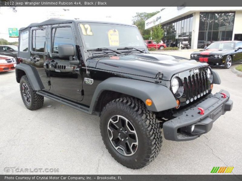 Black / Black 2012 Jeep Wrangler Unlimited Rubicon 4x4