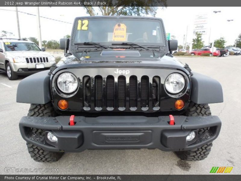 Black / Black 2012 Jeep Wrangler Unlimited Rubicon 4x4