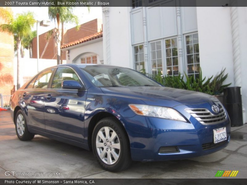 Blue Ribbon Metallic / Bisque 2007 Toyota Camry Hybrid