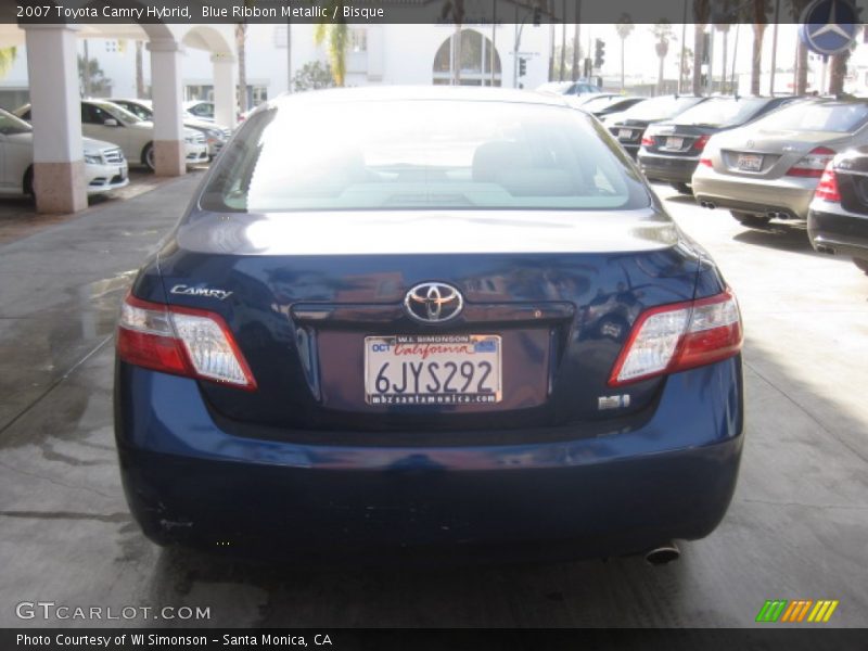 Blue Ribbon Metallic / Bisque 2007 Toyota Camry Hybrid