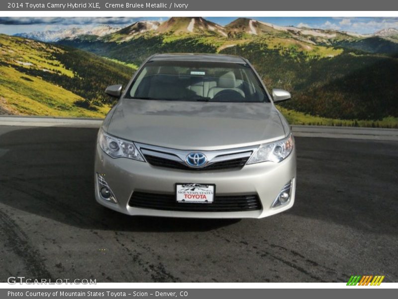 Creme Brulee Metallic / Ivory 2014 Toyota Camry Hybrid XLE