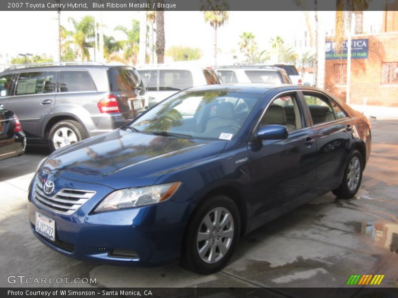Blue Ribbon Metallic / Bisque 2007 Toyota Camry Hybrid