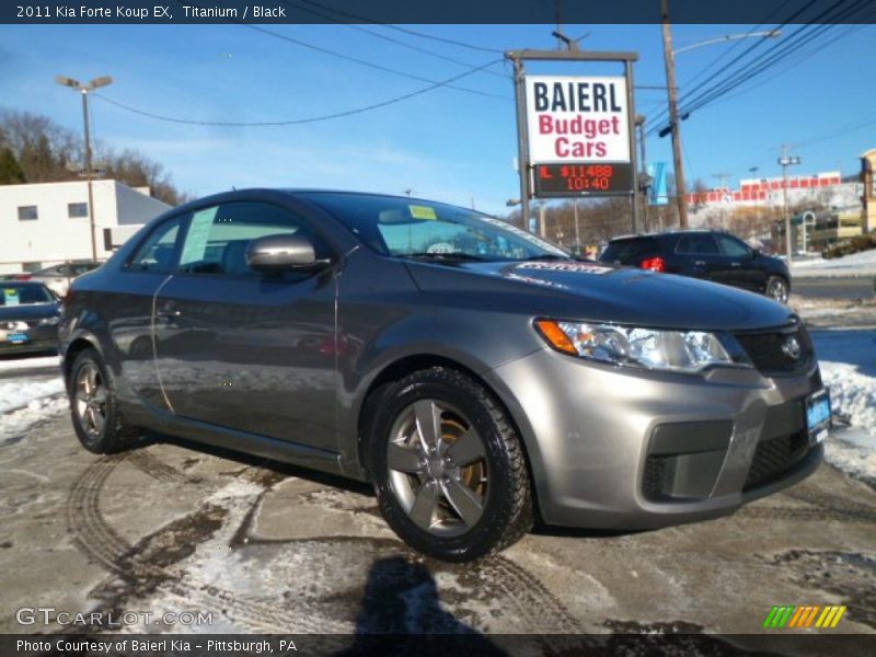 Titanium / Black 2011 Kia Forte Koup EX