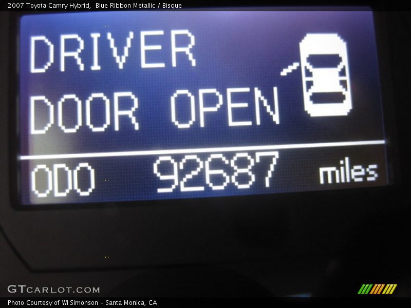 Blue Ribbon Metallic / Bisque 2007 Toyota Camry Hybrid