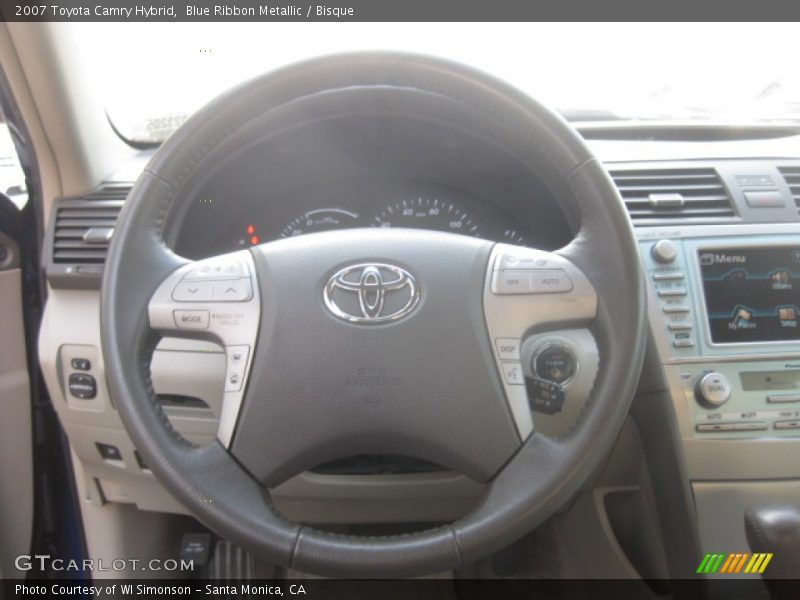 Blue Ribbon Metallic / Bisque 2007 Toyota Camry Hybrid
