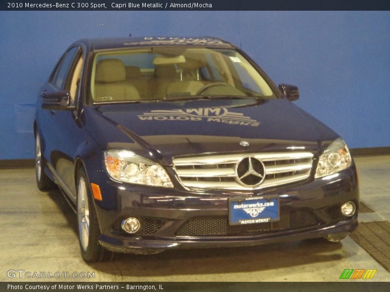 Capri Blue Metallic / Almond/Mocha 2010 Mercedes-Benz C 300 Sport