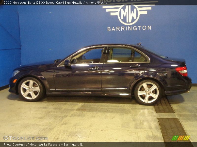Capri Blue Metallic / Almond/Mocha 2010 Mercedes-Benz C 300 Sport