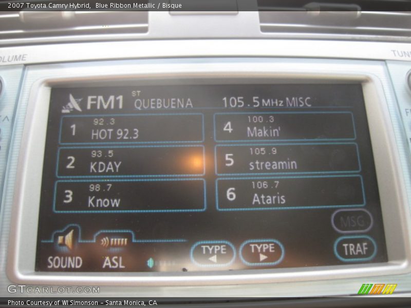 Blue Ribbon Metallic / Bisque 2007 Toyota Camry Hybrid