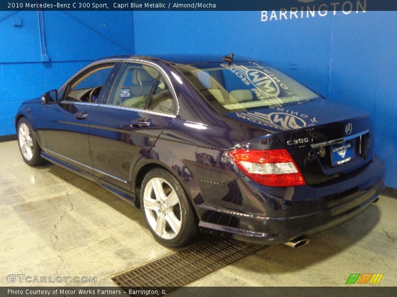 Capri Blue Metallic / Almond/Mocha 2010 Mercedes-Benz C 300 Sport