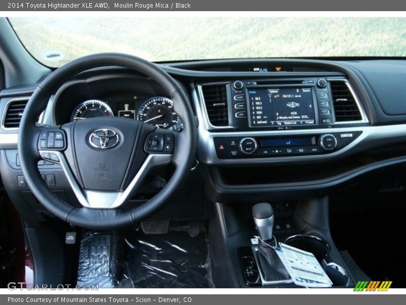 Moulin Rouge Mica / Black 2014 Toyota Highlander XLE AWD