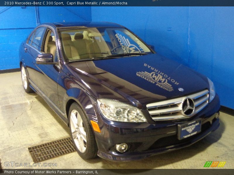 Capri Blue Metallic / Almond/Mocha 2010 Mercedes-Benz C 300 Sport