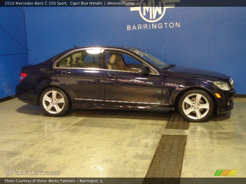 Capri Blue Metallic / Almond/Mocha 2010 Mercedes-Benz C 300 Sport