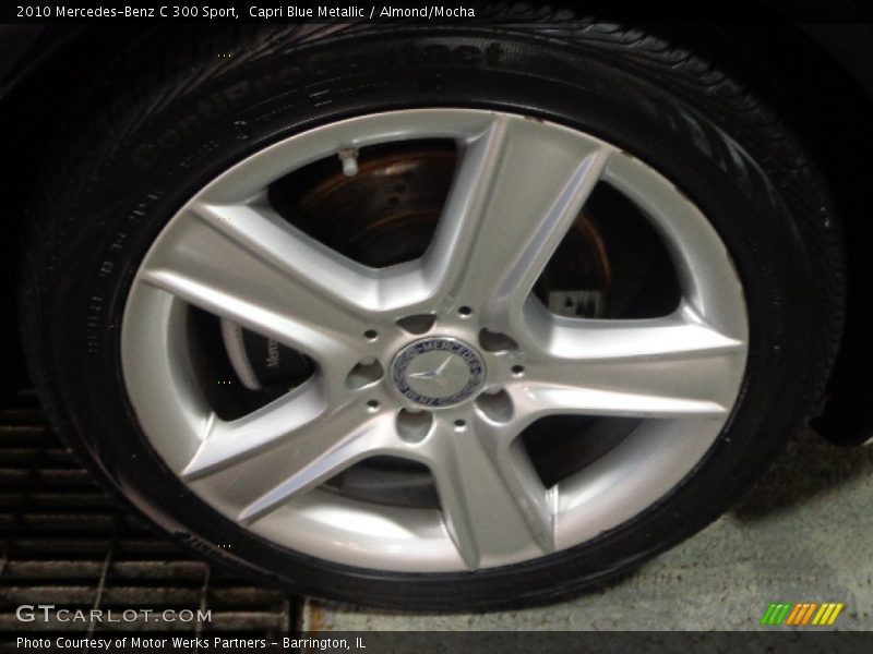 Capri Blue Metallic / Almond/Mocha 2010 Mercedes-Benz C 300 Sport