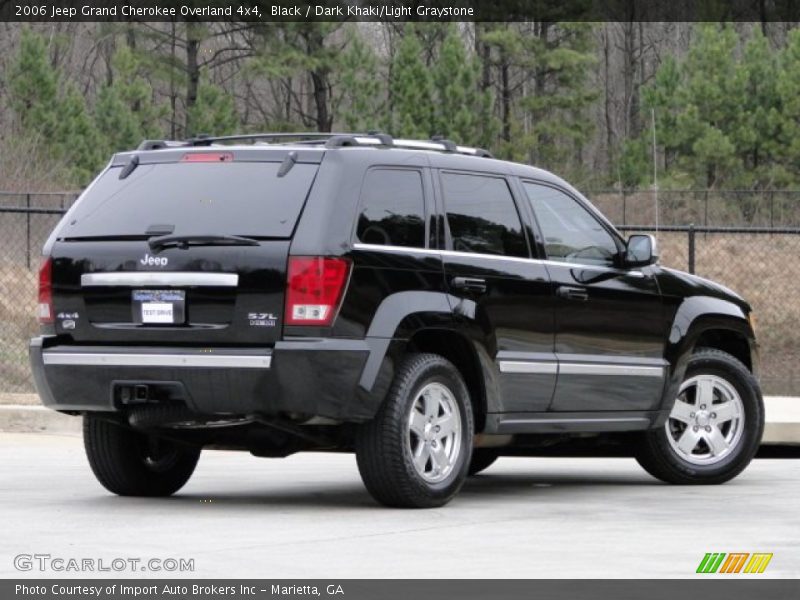 Black / Dark Khaki/Light Graystone 2006 Jeep Grand Cherokee Overland 4x4