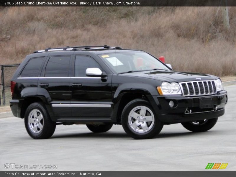 Black / Dark Khaki/Light Graystone 2006 Jeep Grand Cherokee Overland 4x4
