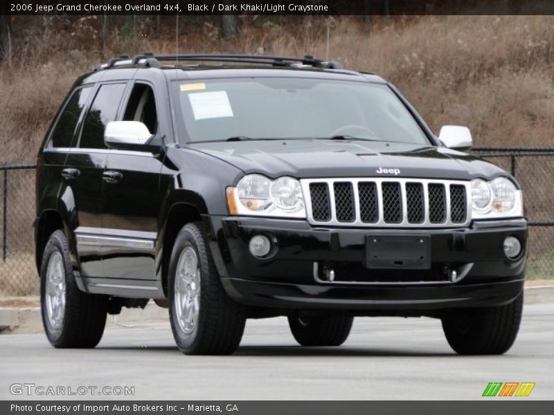 Black / Dark Khaki/Light Graystone 2006 Jeep Grand Cherokee Overland 4x4