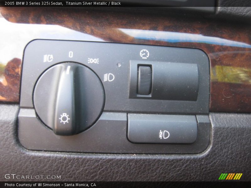 Titanium Silver Metallic / Black 2005 BMW 3 Series 325i Sedan