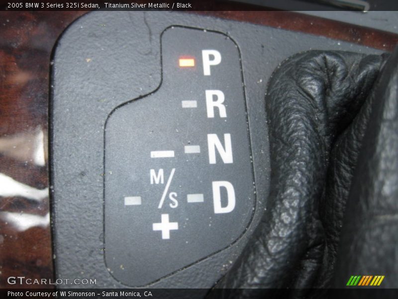 Titanium Silver Metallic / Black 2005 BMW 3 Series 325i Sedan
