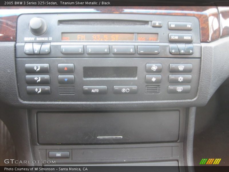Titanium Silver Metallic / Black 2005 BMW 3 Series 325i Sedan