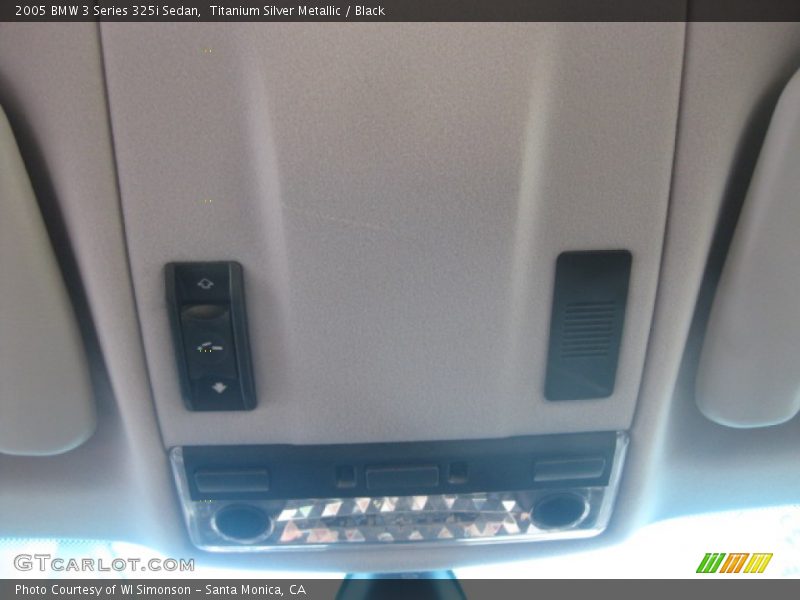 Titanium Silver Metallic / Black 2005 BMW 3 Series 325i Sedan