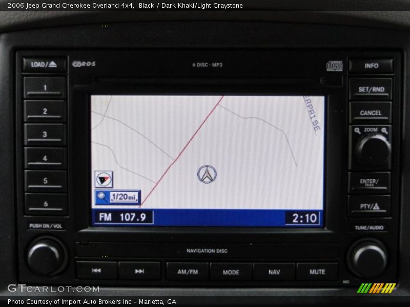 Black / Dark Khaki/Light Graystone 2006 Jeep Grand Cherokee Overland 4x4