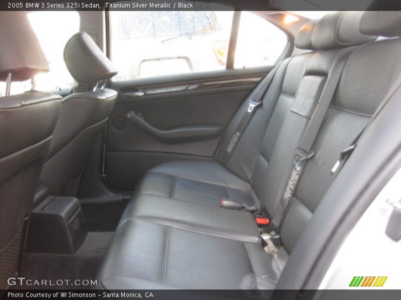 Titanium Silver Metallic / Black 2005 BMW 3 Series 325i Sedan