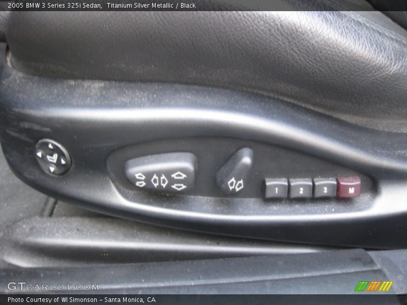 Titanium Silver Metallic / Black 2005 BMW 3 Series 325i Sedan