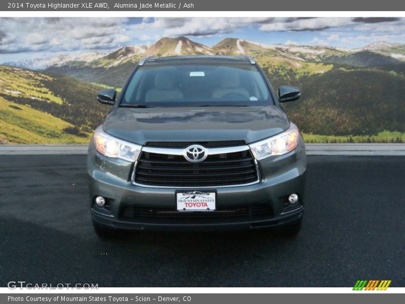 Alumina Jade Metallic / Ash 2014 Toyota Highlander XLE AWD